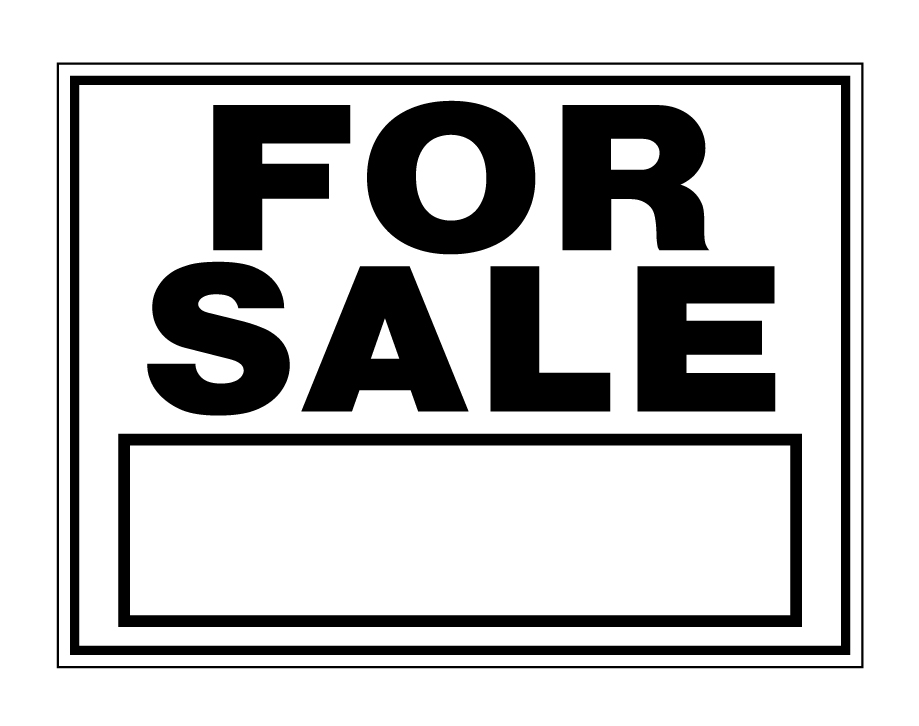 Buy our black and white "FOR SALE" sign from Signs World Wide