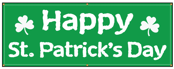 how to make a saint pattys day banner