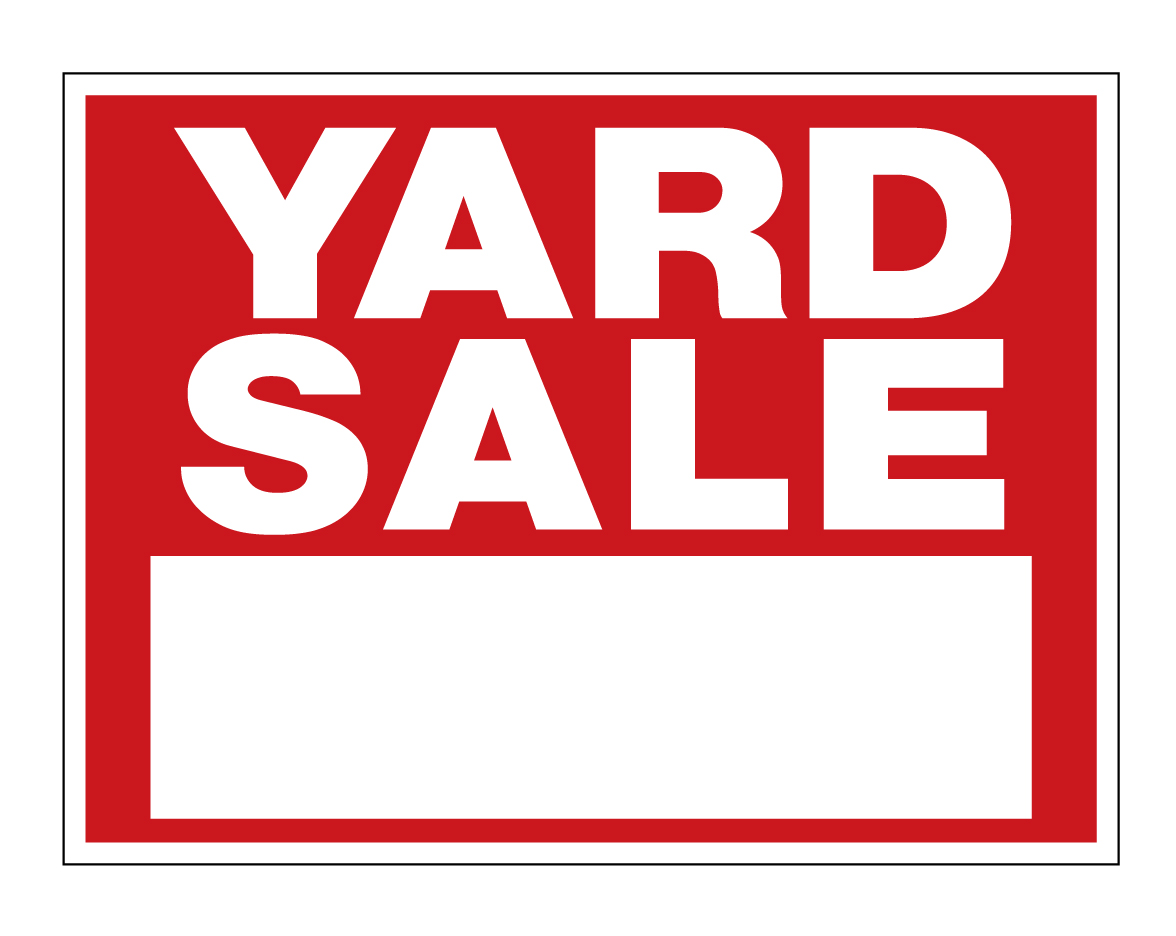 Yard Sign - Coroplast - Yard Sale R&W