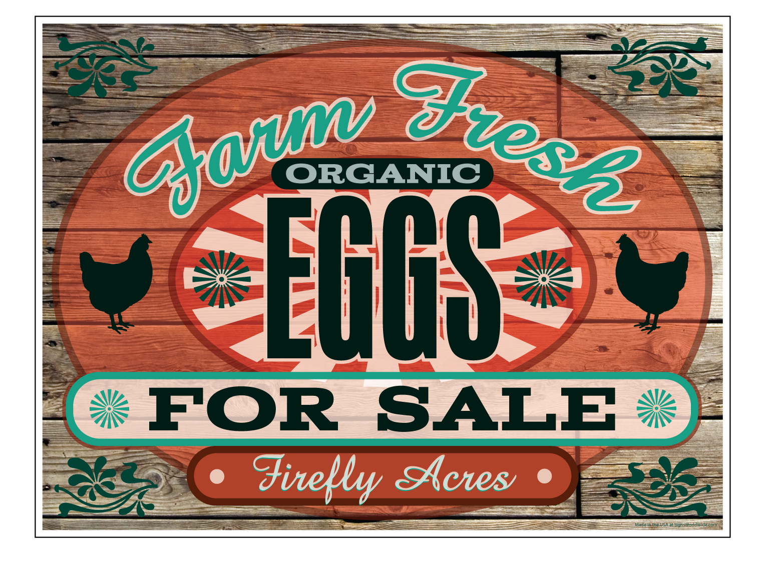 Organic Eggs For Sale Sign