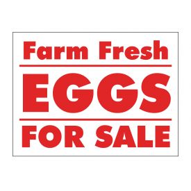 Farm Fresh Eggs sign image