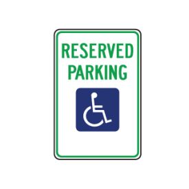 Reserved Parking sign image