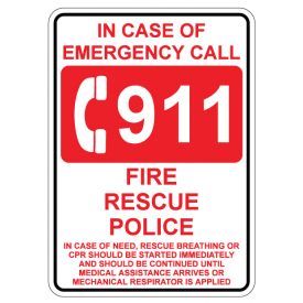 911 sign image