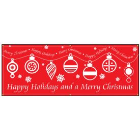 Merry Christmas Happy Holidays banner image