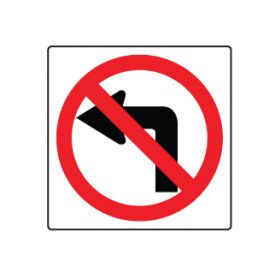 No left turn symbol sign image