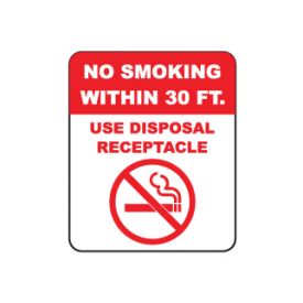 No Smoking sign image
