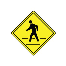 Pedestrian Crossing Diamond sign image