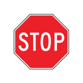 30" Stop sign image
