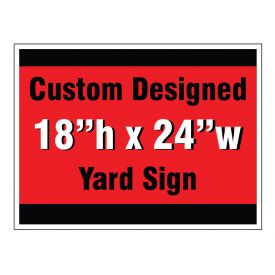 Custom design yard sign image