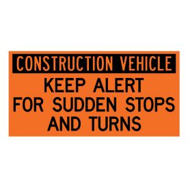 Construction Vehicle Sudden Stops decal image