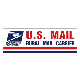 US Rural Mail Caution Frequent Stops decal image