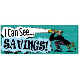 I Can See Savings Retro banner image