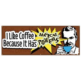 Magical Coffee Powers Retro banner image
