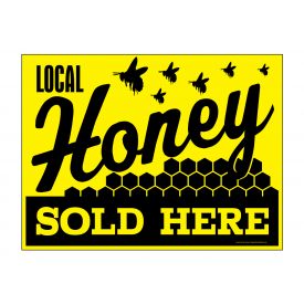 Local Honey Sold Here sign image