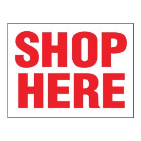 Shop Here sign image