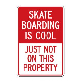 Skateboarding is Cool sign image