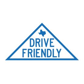 Drive Friendly decal sign image