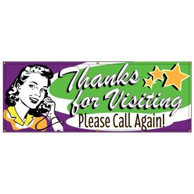 Thanks For Visiting Retro banner image