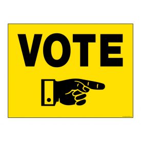 Vote Today Right sign image
