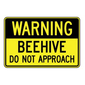 Warning Beehive sign image
