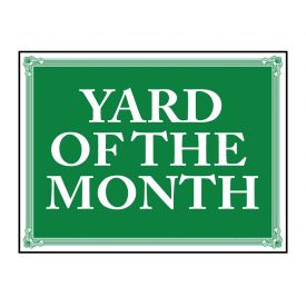 Yard of the Month Aluminum sign image
