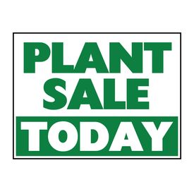 Plant Sale Today sign image