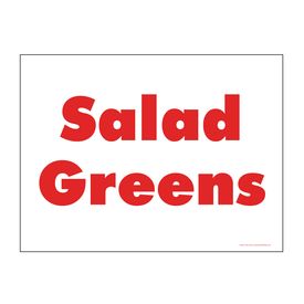Salad Greens sign image