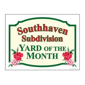 Southhaven Yard of the Month sign image