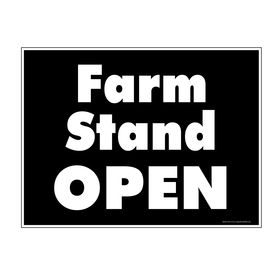 Farm Stand Open 18x24 Sign Image
