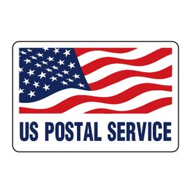 U.S. Postal Service Flag 12x18 magnetic sign image