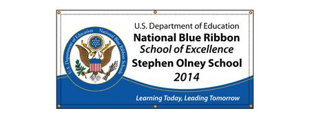Stephen Olney Blue Ribbon School 24x48 Banner Image