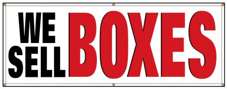 We Sell BOXES banner image