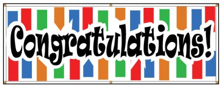 Congratulations Colorful banner image