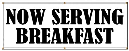Now Serving Breakfast banner image