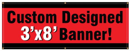 Buy our "Custom" banner from Signs World Wide