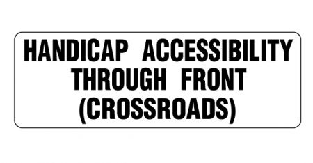Handicap Accessibility magnetic sign image