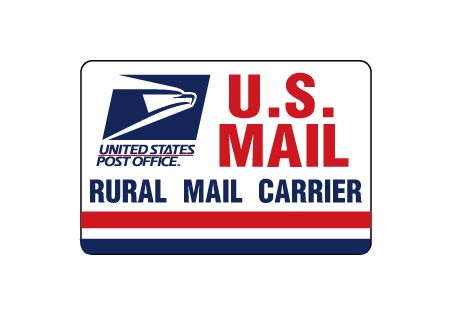 U.S. Mail Rural Carrier 8x12 magnetic image