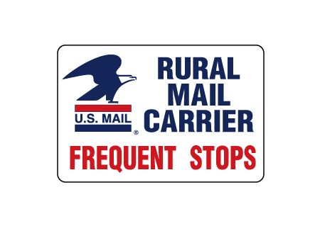 U.S. Mail Frequent Stops 8x12 magnetic image