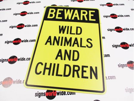 Beware Children sign image