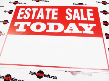 Estate Sale Today info sign image