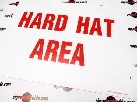 Hard Hat Area sign image 1