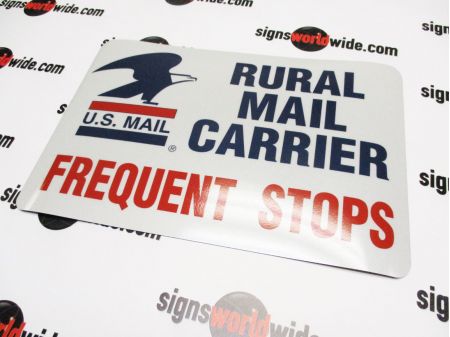 Rural Mail Carrier Reflective Magnetic sign image