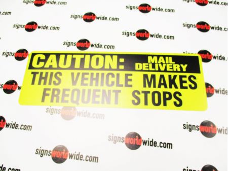 Caution Mail Delivery sign image 1