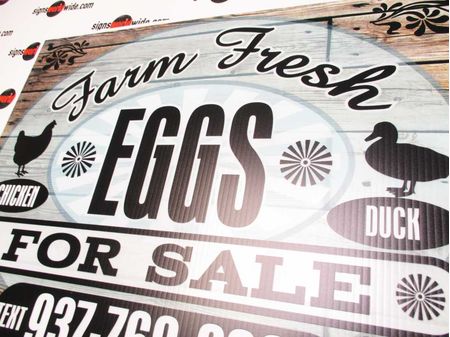 Farm Fresh C&D Eggs Sign Image 2