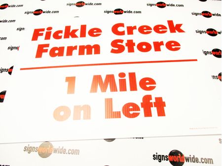 Fickle Creek Farm 1 mile sign image 1