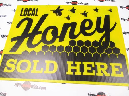 Local Honey Sold Here Sign Image 1