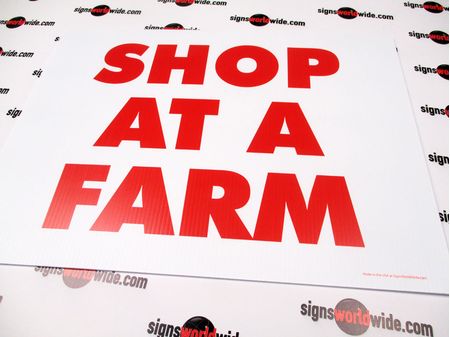 Shop At A Farm Sign Image 1
