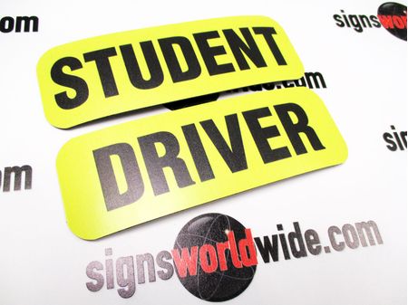 Student Driver 2x6 Sign Image 2