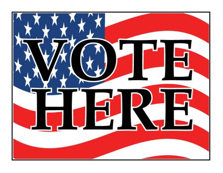 Vote Here decal image