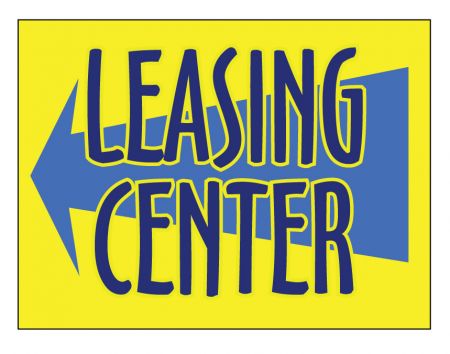 Leasing Center sign image